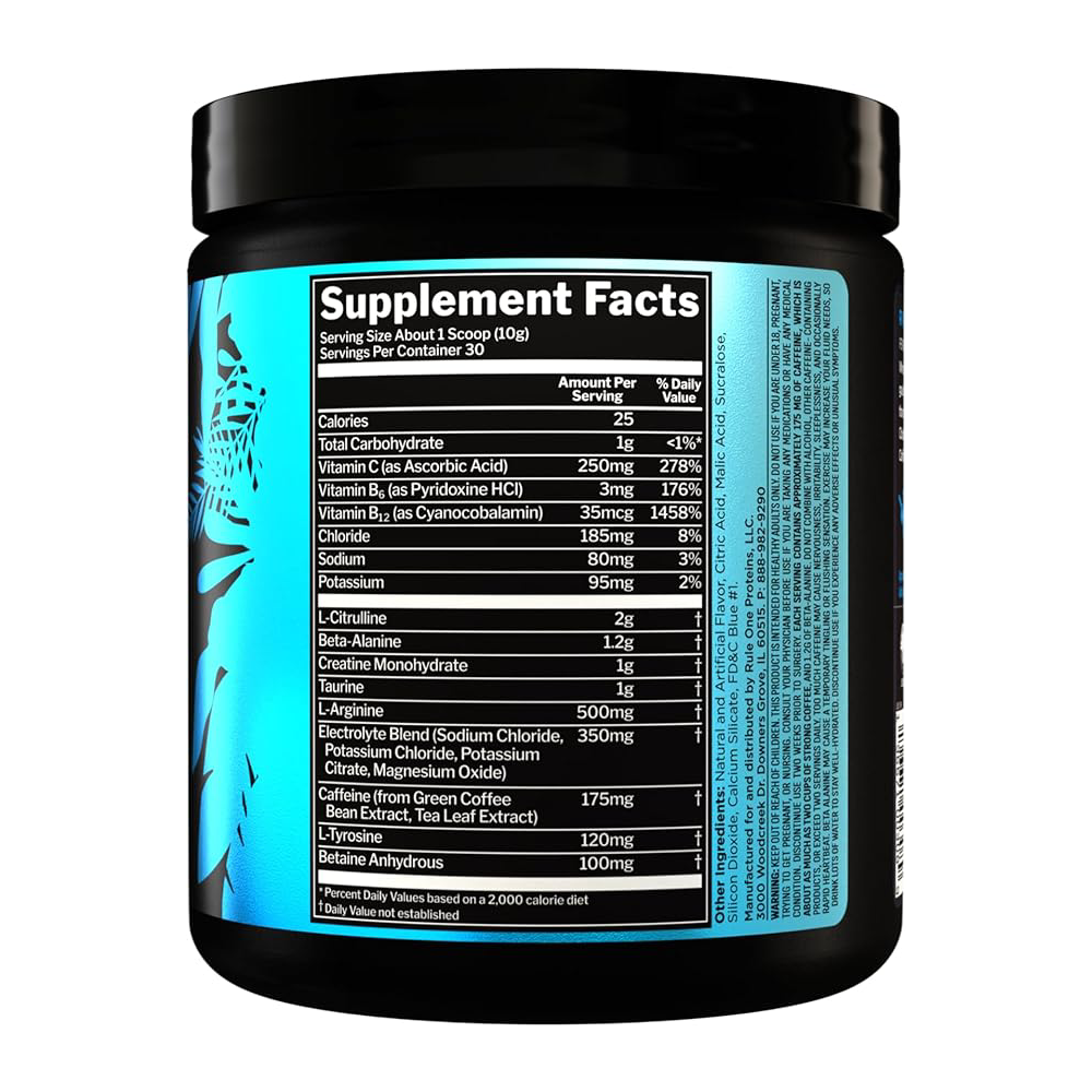Rule One Roar Ferocious.-30Serving.-315G-Blue Razz