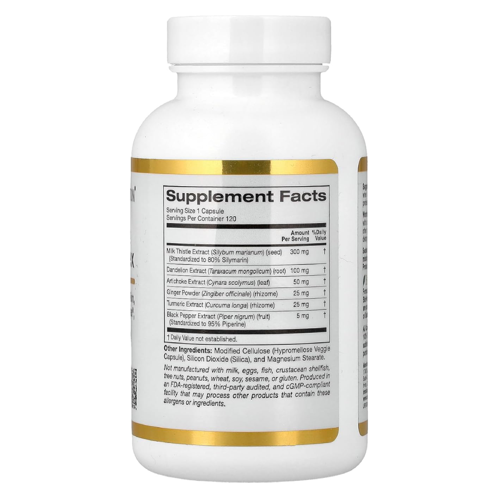 California Gold Nutrition Silymarin Complex.-120Veggie Capsules