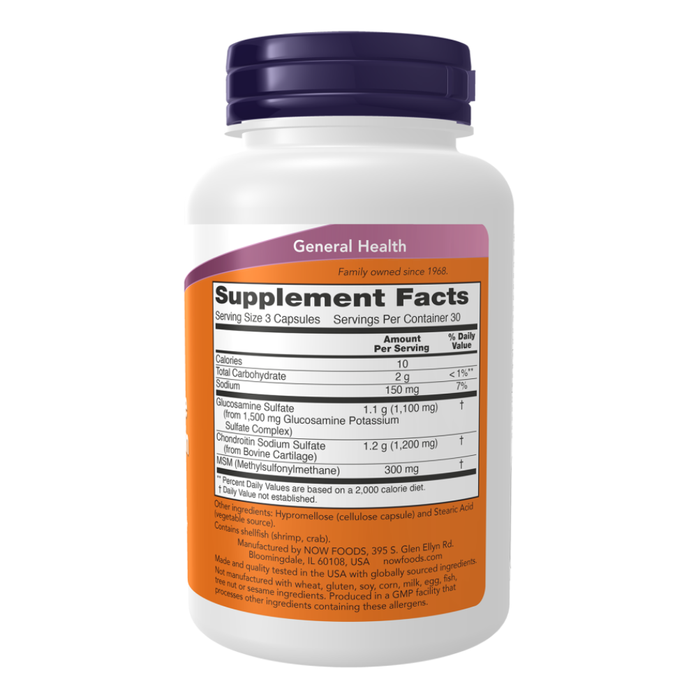 Glucosamine &amp; Chondroitin with MSM.-90Capsules