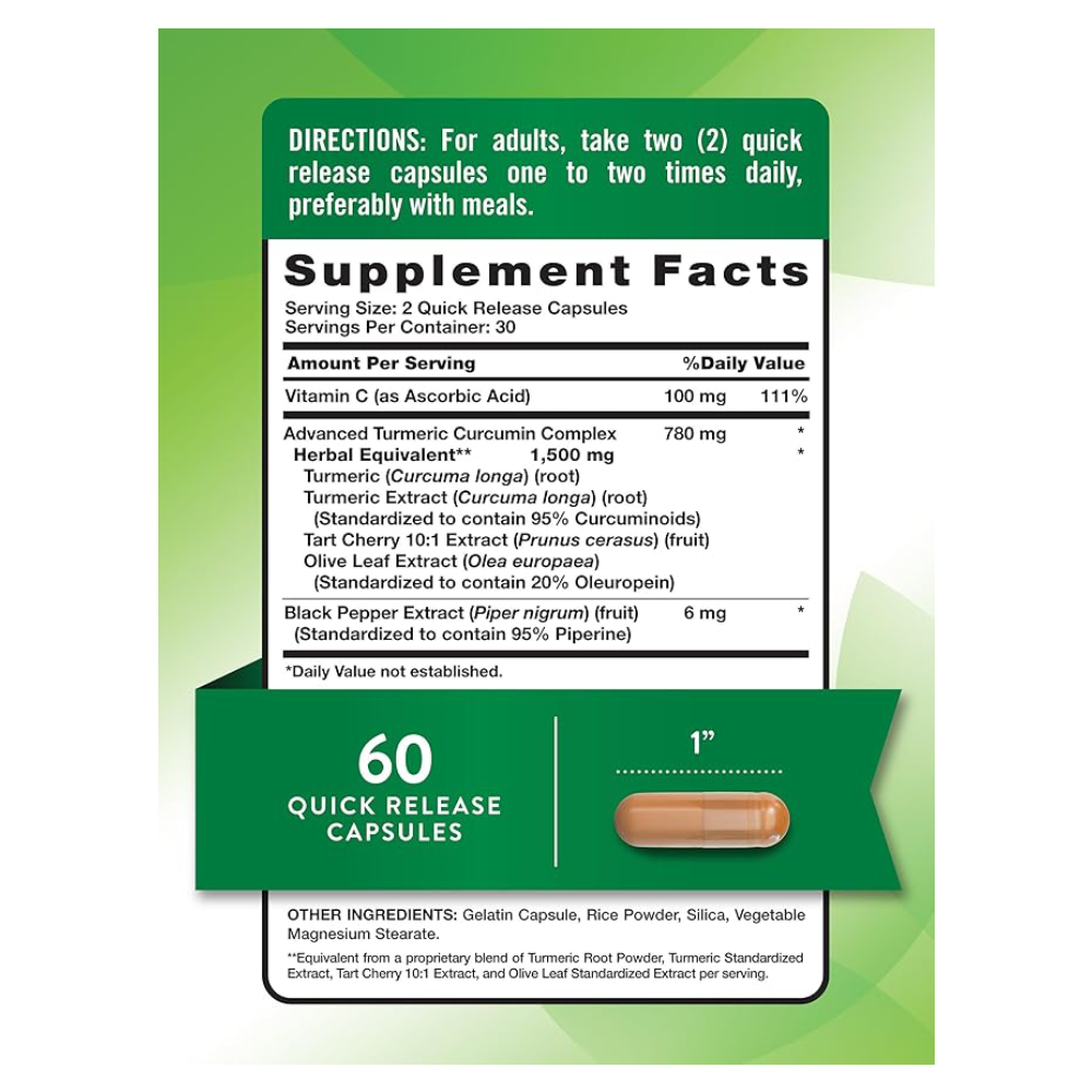 Nature's Truth Turmeric Curcumin.-60Capsules
