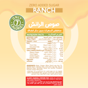 Organic Nation Guilt Free Sauce - Zero Added Sugar - Ranch - 350Ml