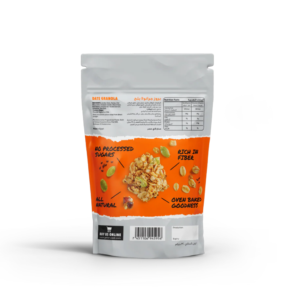 Bruz Granola Dates Mixed Seeds Honey oats.-320G