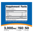 Nutricost MCT Oil Softgels 1000mg.-50Serv.-150Softgel