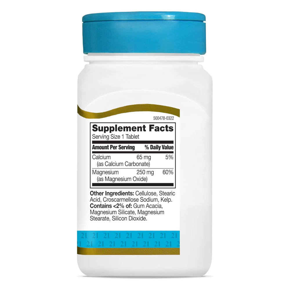 21st Century Magnesium 250mg-110Serv.-110Tablets