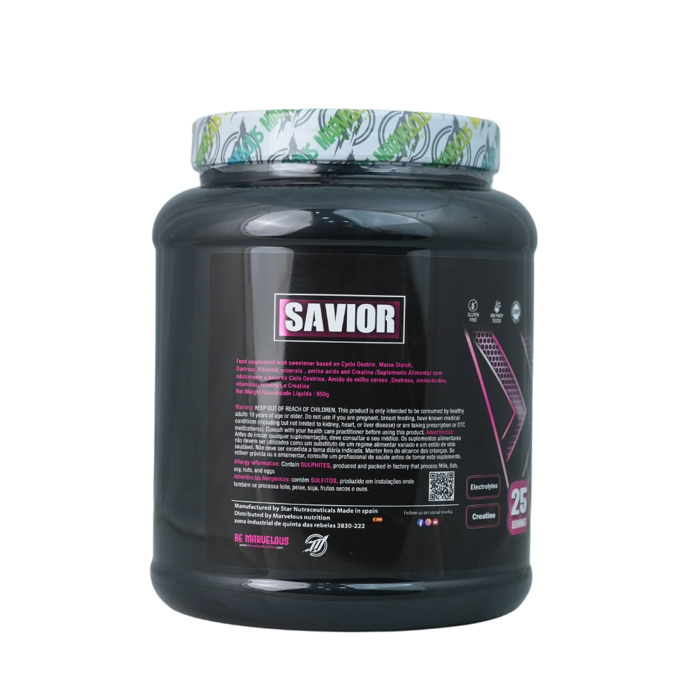 Marvelous Nutrition Savior Recovery.-950g.-25Serv.-Fruit Punch