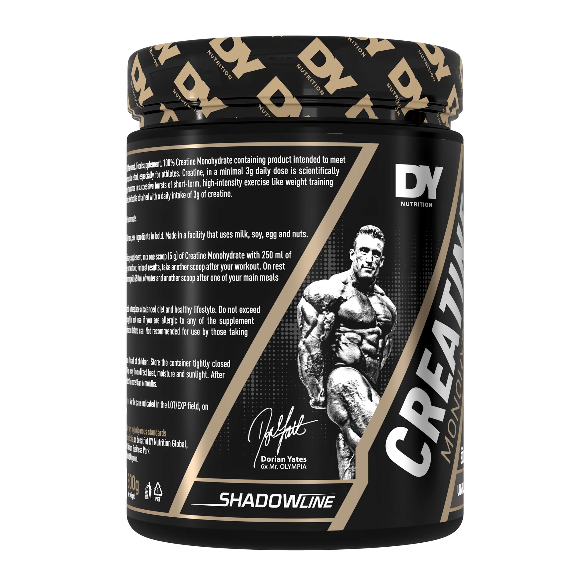 DY Nutrition Creatine Monohydrate-60Serv.-300G.-Unflavored