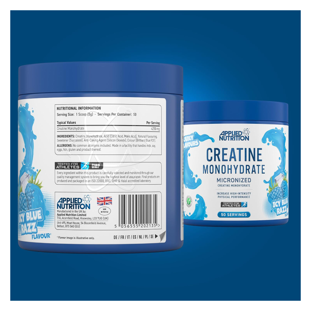 Applied Nutrition Creatine Monohydrate.-50Serv.-250G-Icy Blue Razz