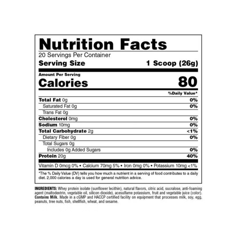 Universal Animal Clear Whey Isolate.-20Serv.-500G.-Pineapple Orange
