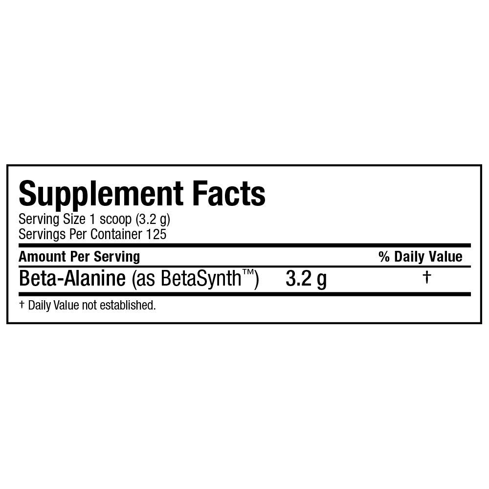 Allmax Beta Alanine-125Serv.-400G facts