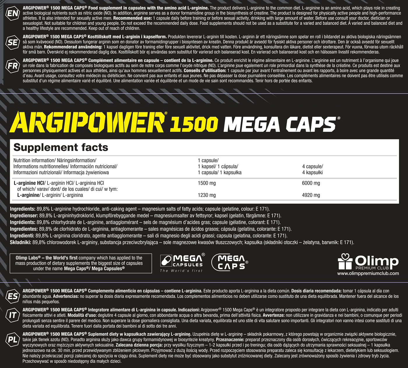 Olimp ARGIPOWER 1500-120Serv.-120Caps.