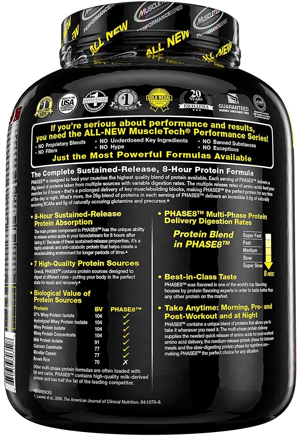 Muscletech Phase 8 Protein-50Serv.-2KG-Milk Chocolate