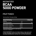 Optimum Nutrition Instantized BCAA 5000 Powder-40Serv.-380g-Fruit Punch