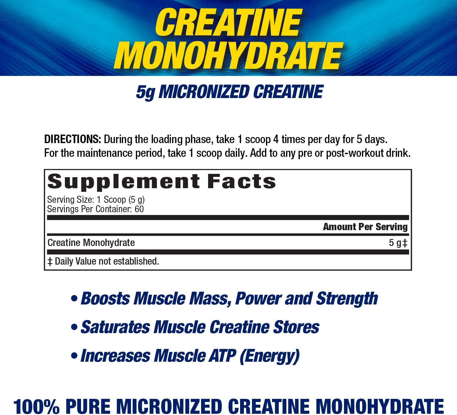 Mhp Creatine Monohydrate-60Serv.-300G