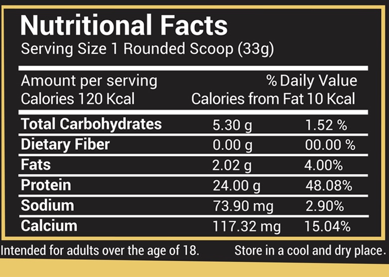 Novogen Pharma Whey-1Serv.-Vanilla supplement facts