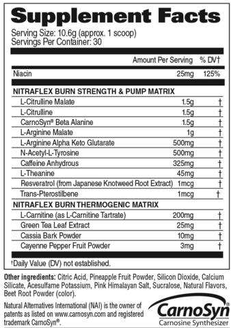 Gat Sport Nitraflex Burn-30Serv.-318G-Pink Lemonade