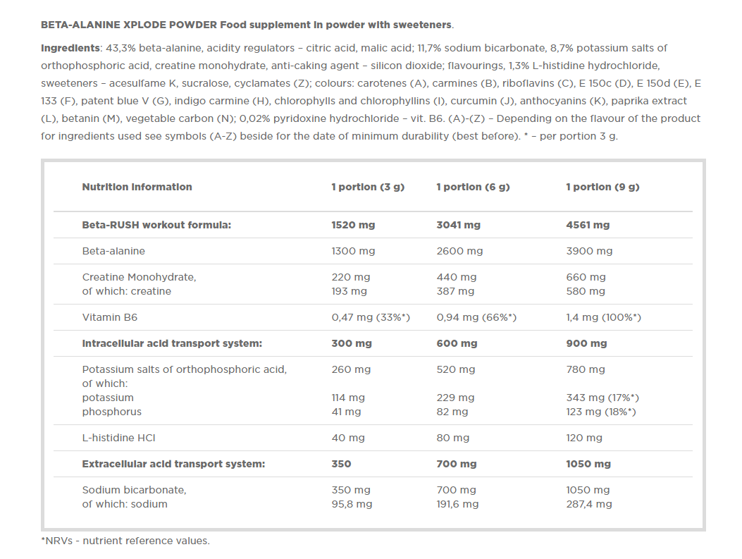 Olimp Sport Nutrition Beta Alanine Xplode-420G-Orange