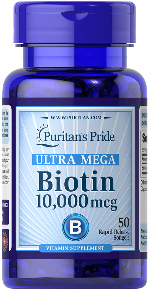 [025077514632] Puritan's Pride Biotin 10000 mcg Ultra Mega