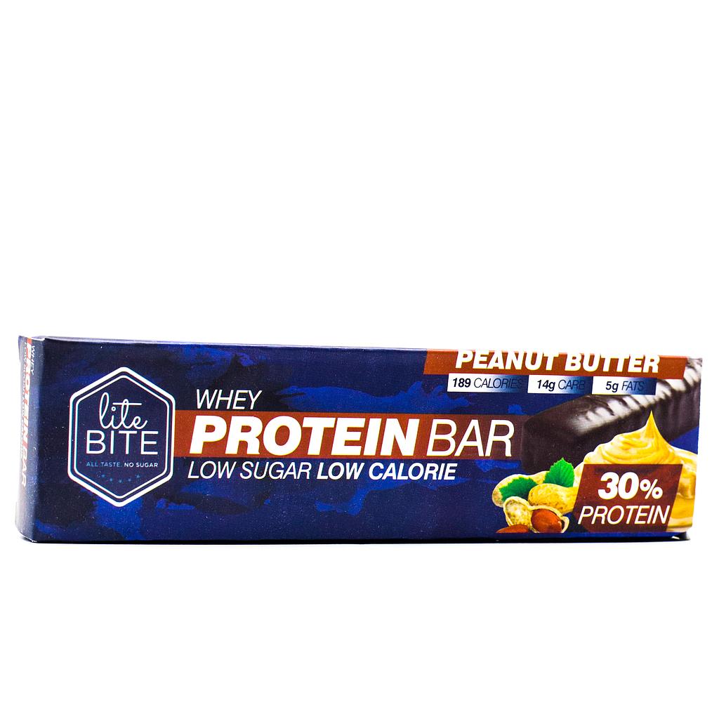 [6772504452985] Lite Bite Whey Protein Bar-Peanut Butter