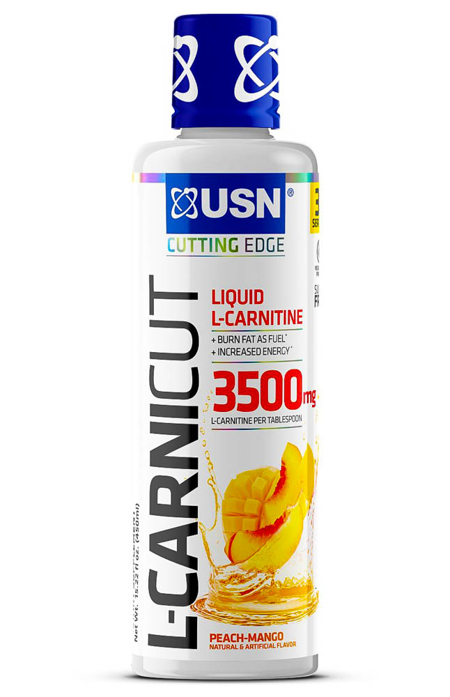 [6009544911081] USN L-Carnicut Liquid 3500-31Serv.-450Ml-Peach Mango
