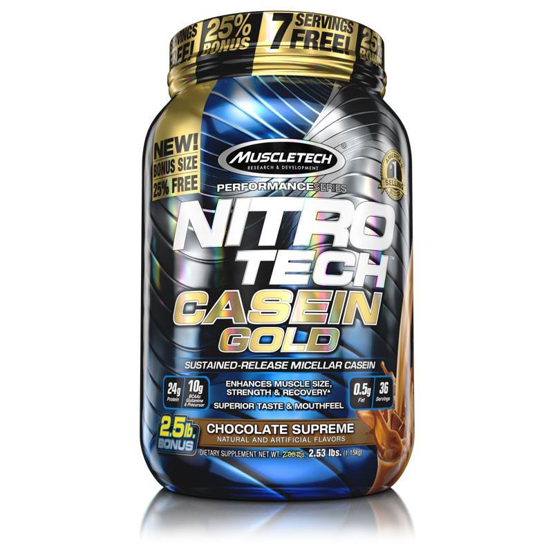 [631656711486] Muscletech Nitrotech Casein Gold-36Serv.-1.13KG-Chocolate Supreme