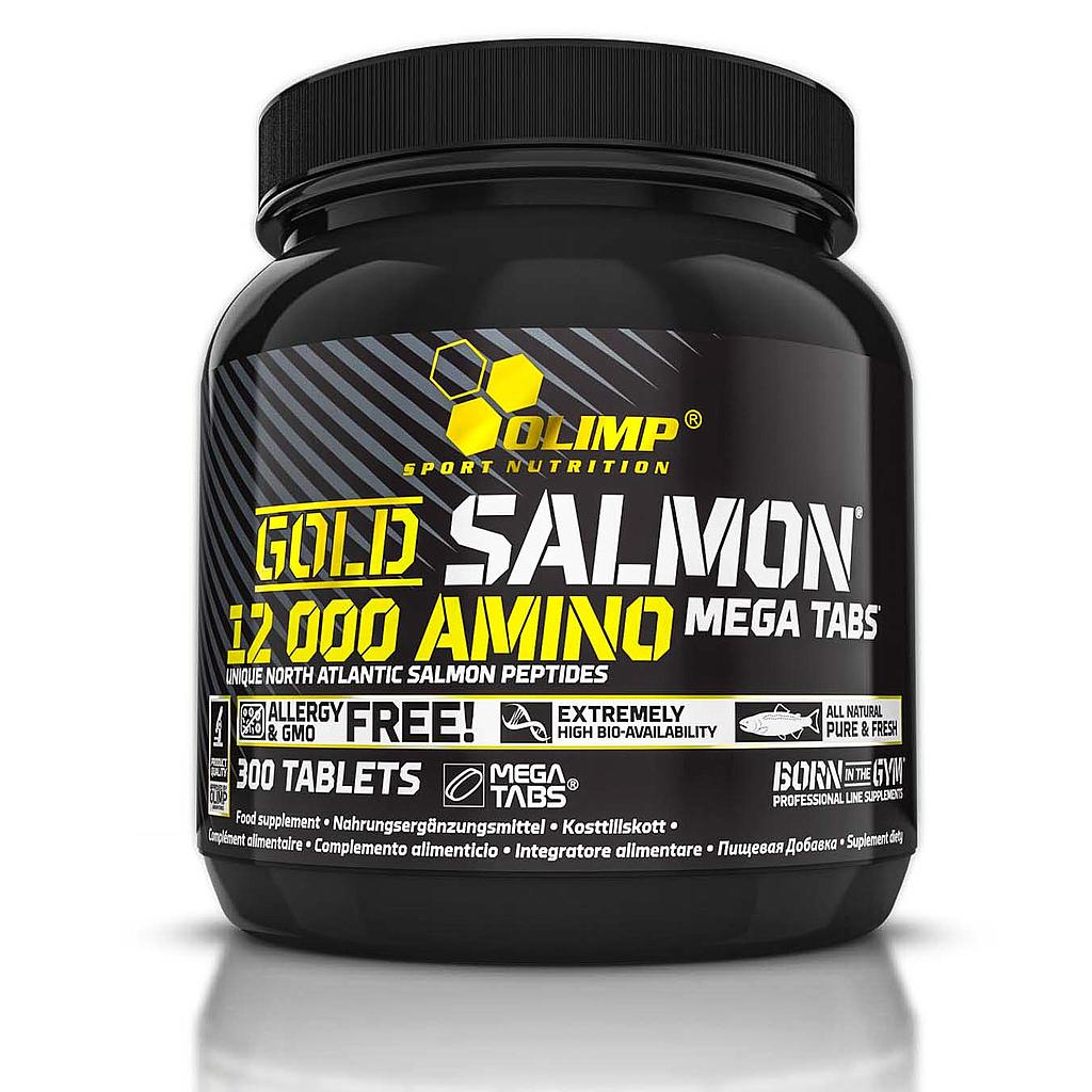 [5901330048258] Olimp Sport Nutrition Gold Salmon 12000 Amino-300Tabs.