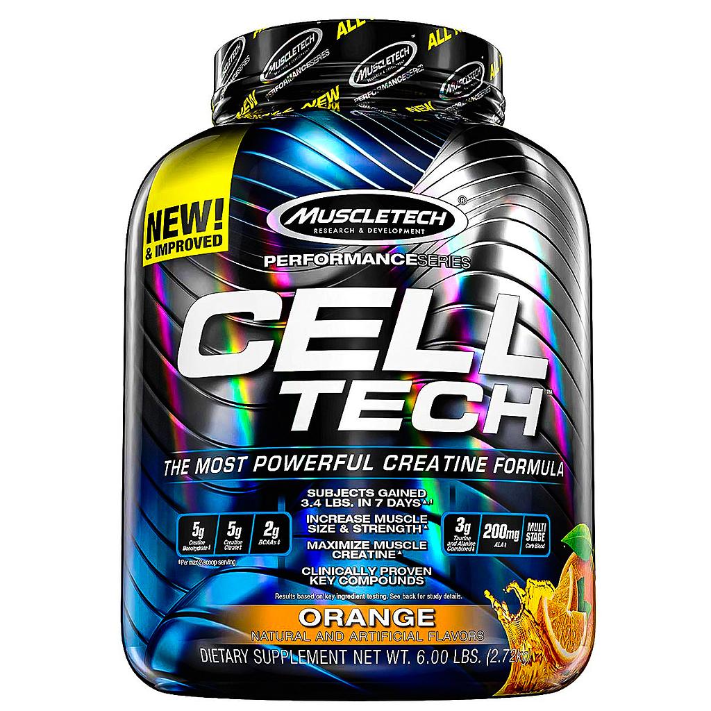 [631656703221] Muscletech Performance Series Cell Tech-56Serv.-2.74G-Orange