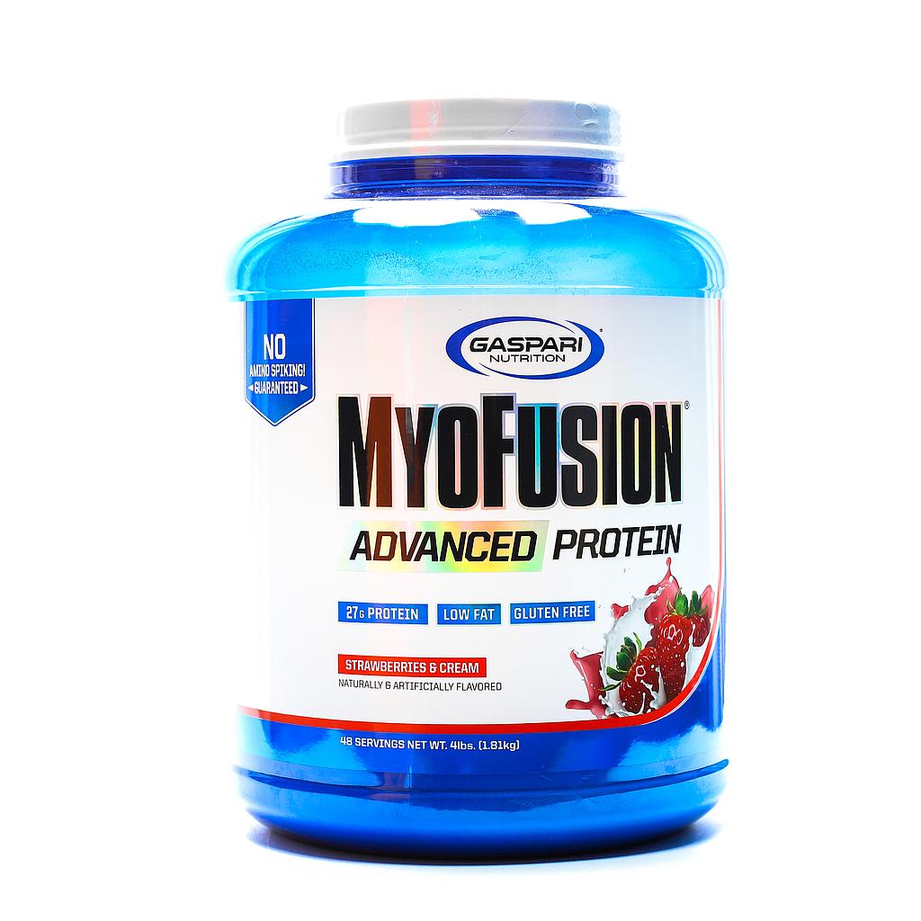[6224009363179] Gaspari Nutrition MyoFusion Advanced protein-48Serv.-1.8KG-Strawberry&amp;Cream