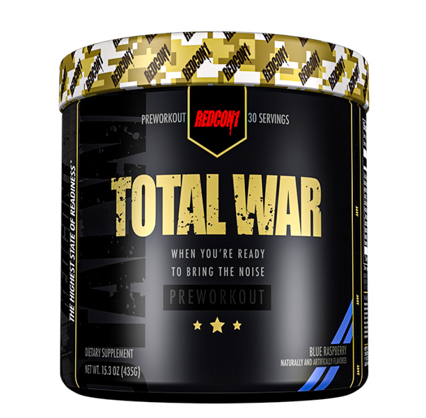 [601754191510] Redcon1 Total War Preworkout-30Serv.-441G-Blue Raspberry