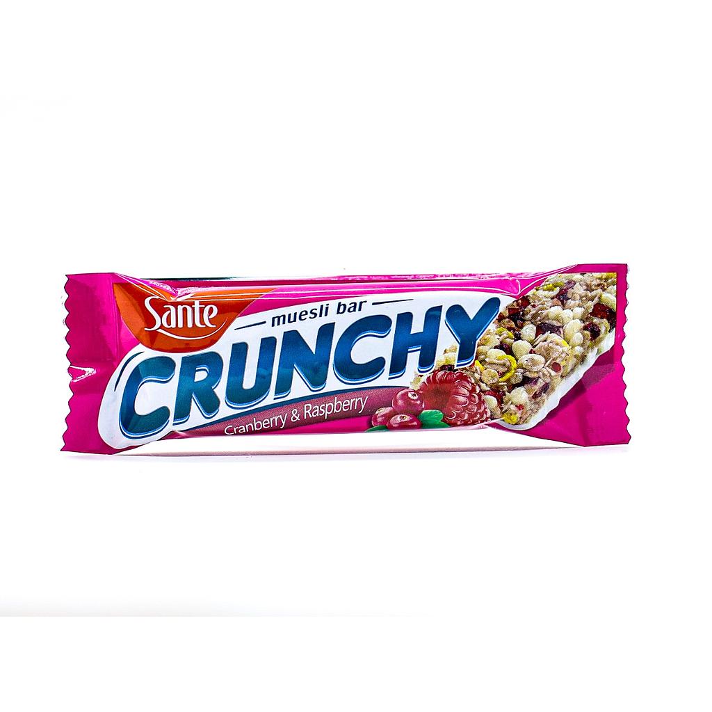 [5900617032850] Sante Crunchy Muesli Bar-25G-Cranberry &amp; Raspberry