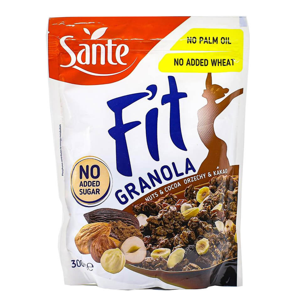 [5900617037190] Sante Fit Granola-300G-Nuts&amp;Cocoa