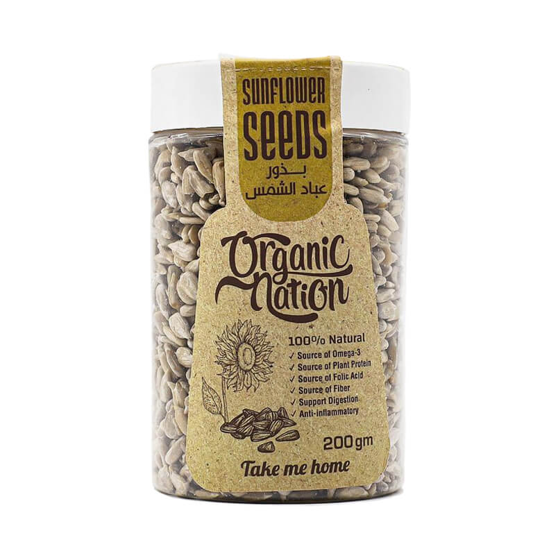 [6224009096909] Organic Nation Sunflower Seeds-200G