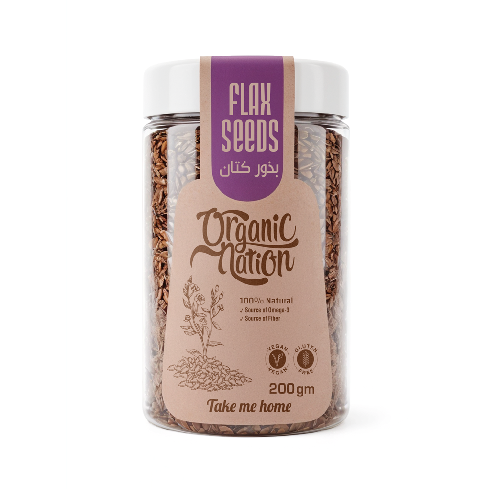 [6224009096916] Organic Nation Flax Seeds-200G
