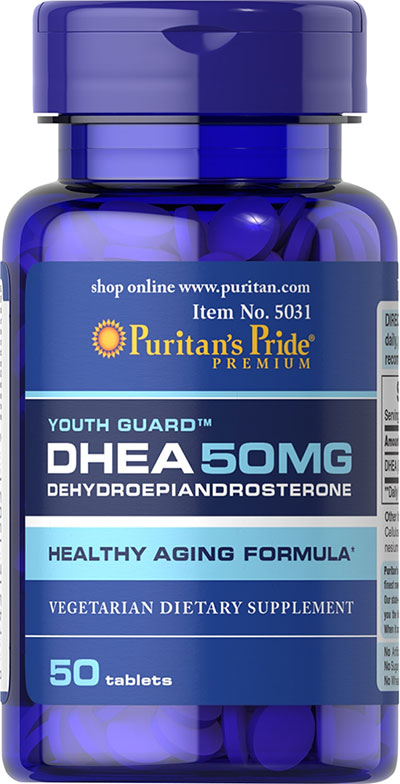 [074312150319] Puritan’S Pride Dhea 50MG-50Serv.-50Tabs.