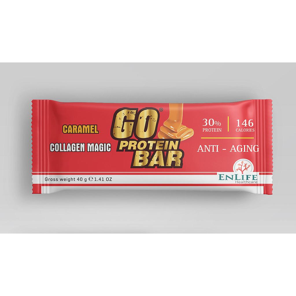 [6224010051034] ENLIFE Go Protein Bar Collagen Magic-40G-Caramel