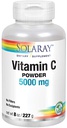 [076280044959] Solaray Vitamin C powder 5000mg-45Serv.-227G