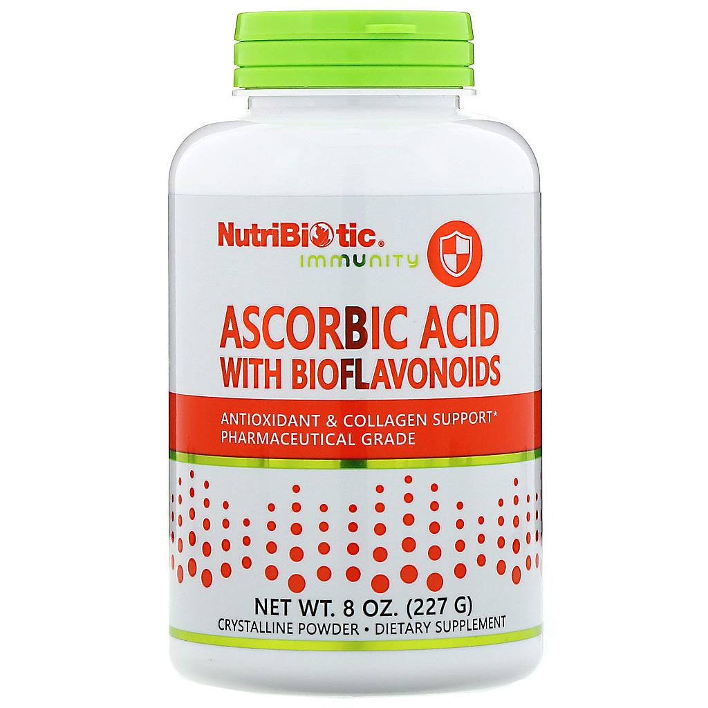 [728177003005] Nutrabiotic Immunity Ascorbic Acid With Bioflavonoids-90Serv.-227G