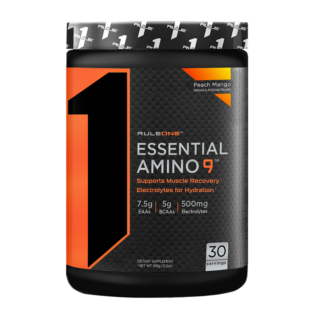 [837234108406] Rule One Essential Amino 9-30Serv.-345G-Peach Mango