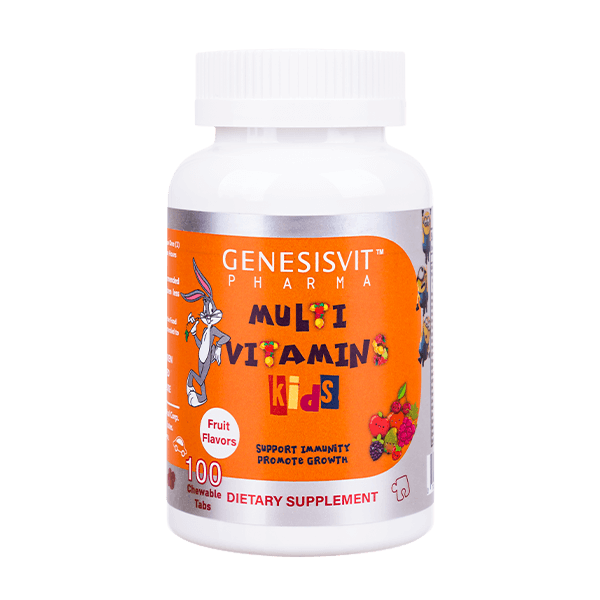 [793588767266] Genesisvit Pharma Multi Vitamin Kids-100Serv.-100Chewable Tabs.-Fruit Flavors