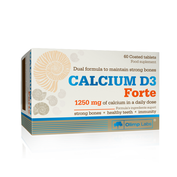 [5901330076459] Olimp Labs Calcium D3 Forte 1250mg-60Serv.-60Coated Tabs.