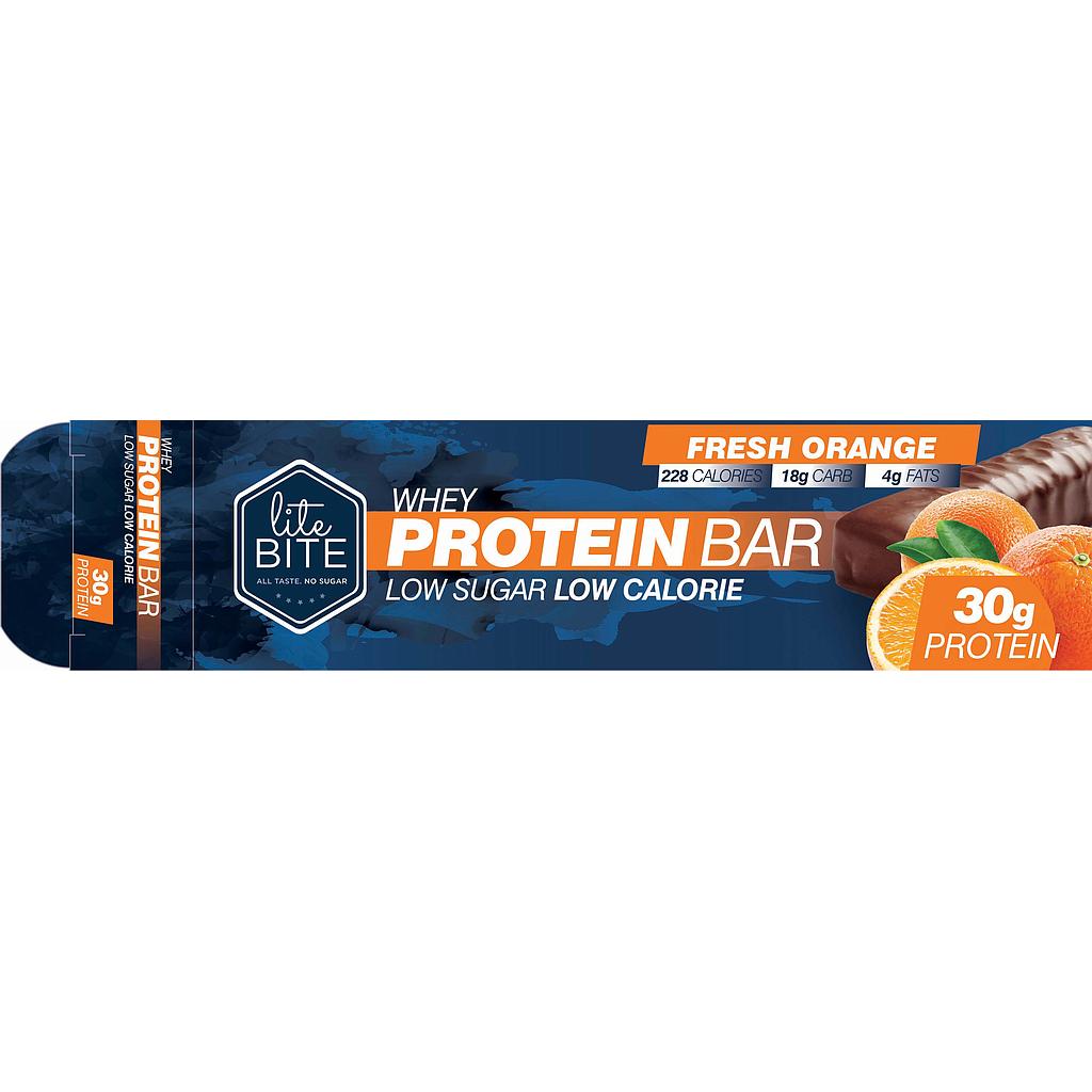 [6772504452275] Lite bite Whey Protein Bar-70G-Fresh Orange