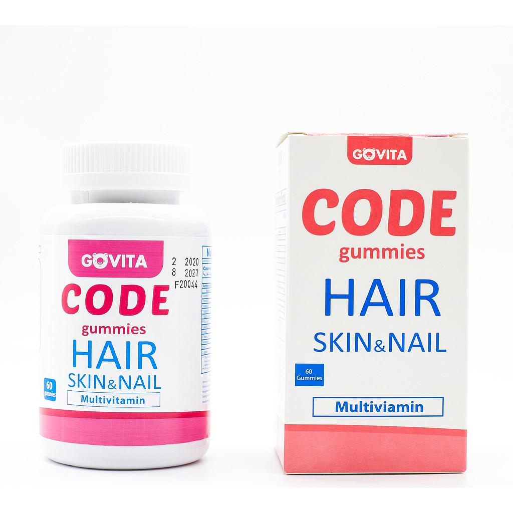 [6224008933854] Govita Gummies Hair Skin&amp;Nail Multivitamin-60Gummies