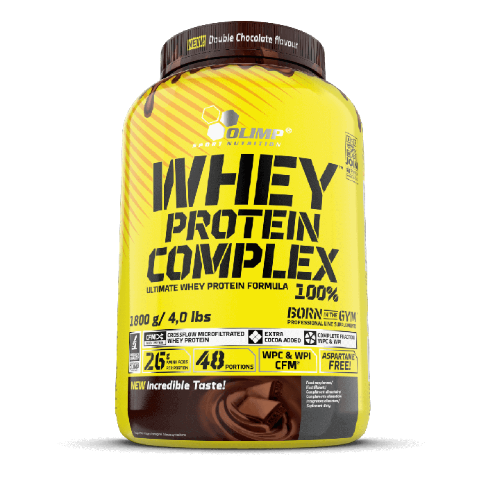 [5901330064043] Olimp Sport Nutrition Whey Protein Complex-48Serv.-1800G-Double Chocolate