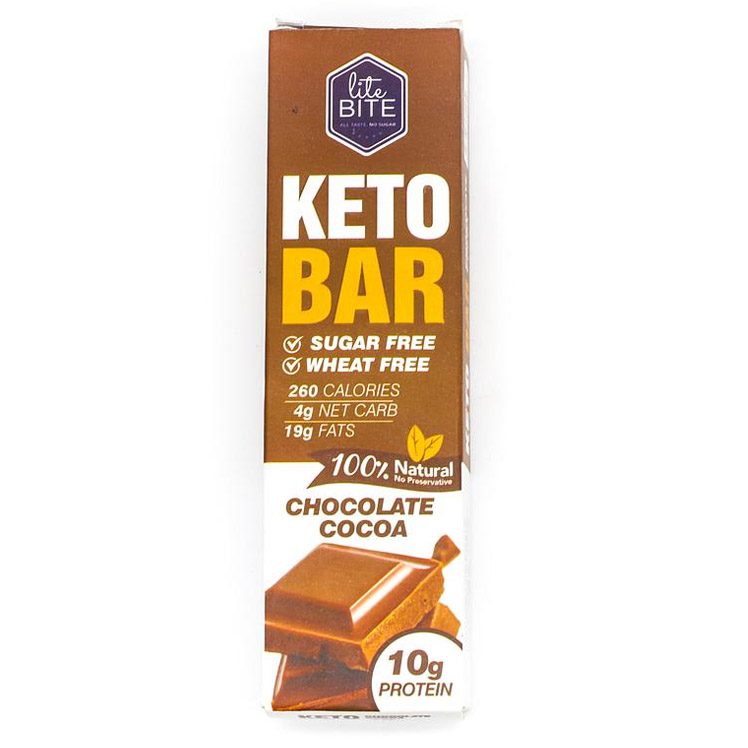[6772504452336] Lite Bite keto bar-60G-Chocolate Cocoa
