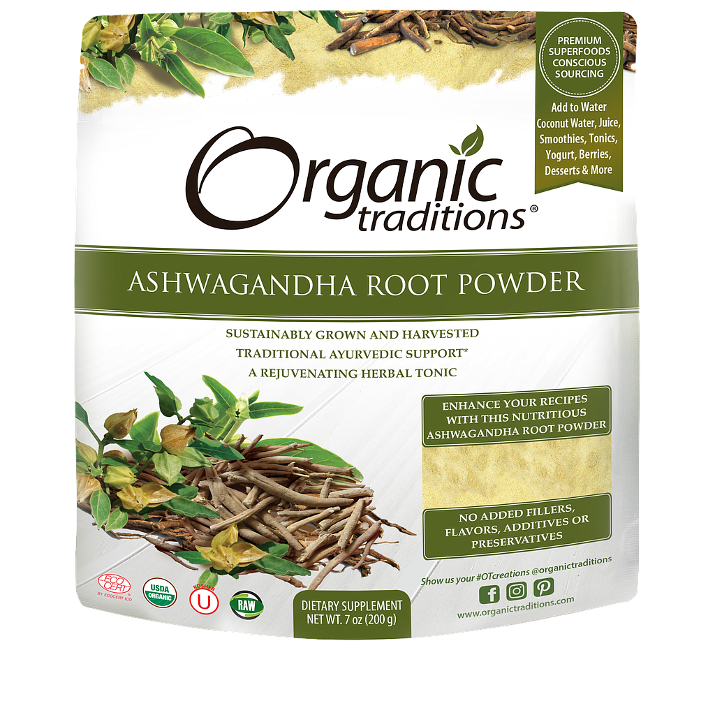 [627733003902] Organic Traditions Ashwagandha-40Serv.-200G