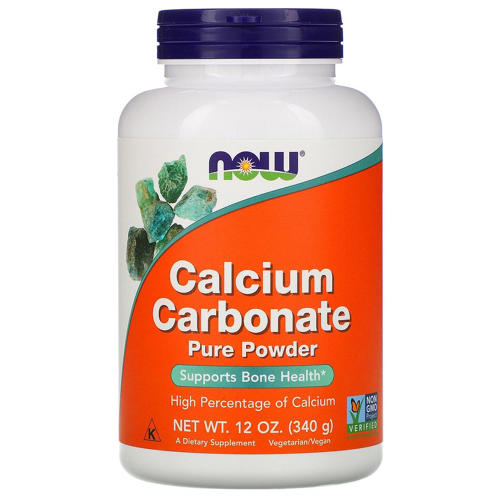 [733739012456] Now Foods Calcium Carbonate Pure Powder-200Serv.-340G