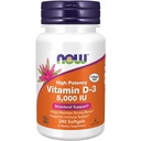 [733739003737] Now Foods High Potency Vitamin D3 5000 IU-240Serv.-240Soft Gels.