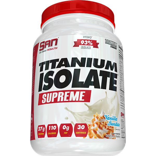 [672898415060] San Titanium Isolate Supreme 30Serv-897G-Vanilla Sundae