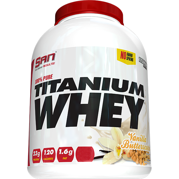 [672898415534] San Titanium Whey-30Serv.-907G-Vanilla Butter Scotch