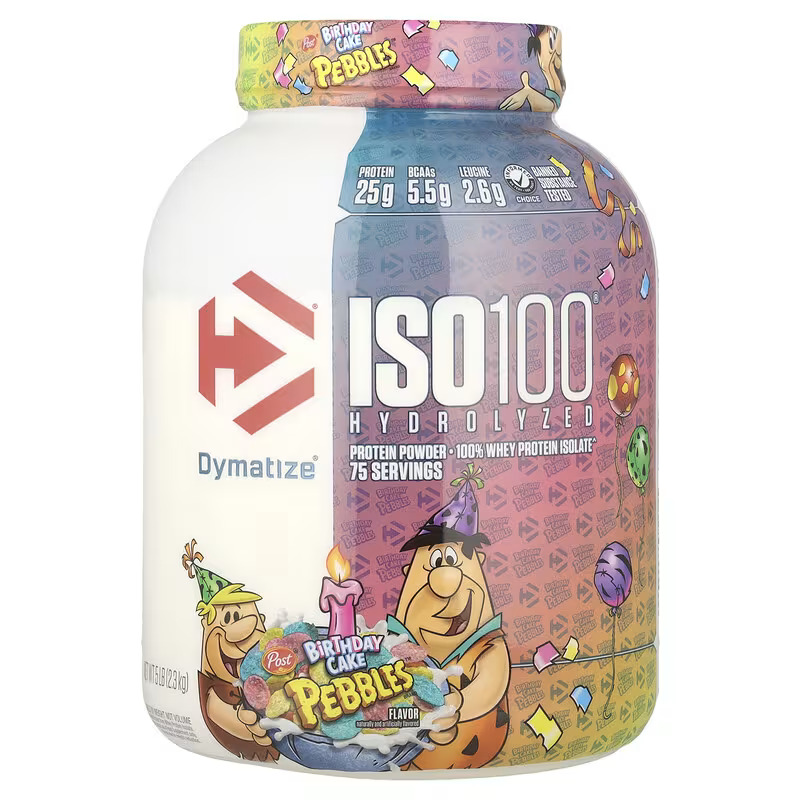 [705016500420] Dymatize ISO100-75Serv.-2.3KG-Birthday Cake Pebbles