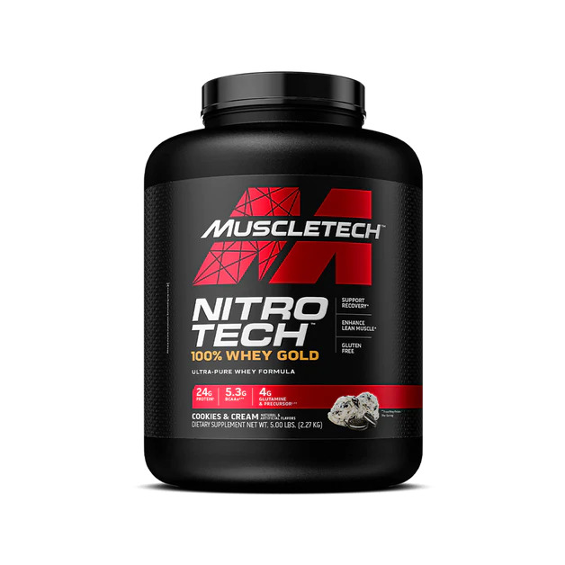[631656710489] Muscletech Nitrotech 100% Whey Gold-76Serv.-2.27KG-Cookies And Cream